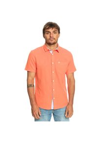Quiksilver , Kurzarmhemd »Time Box« , Fresh Salmon , US-Größen , XS -US-Größen , XS , Stoff: Popeline-BaumwollStoff