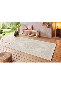 Hanse Home, Teppich &raquo;Tilos&laquo; rechteckig 8 mm H&ouml;he In- & Outdoor, Kurzflor, Orientalisch, Vintage, Wohnzimmer, Garten, creme/beige, Polypropylen (PP), B