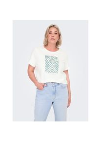 Only CARMAKOMA , Kurzarmshirt »CARBOOSTERY LIFE SS REG TEE JRS BS« , Cloud Dancer Print:Tribe , L (50/52) , L (50/52) , Shirt von Only CARMAKOMA
