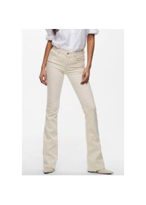 Only , Bootcut-Jeans »ONLBLUSH MID FLARED DNM NOOS« , ecru , Länge 30 , L (40) -Länge 30 , L (40) , Mittlere Leibhöhe sorgt für einen bequemen Sitz...