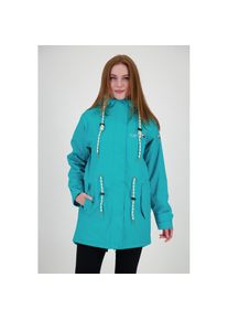 DEPROC Active , Regenjacke »Friesennerz ELLESMERE WOMEN«, auch in Großen Größen erhältlich , türkis , 36 (S) , 36 (S) , Urbaner Regenmantel mit...
