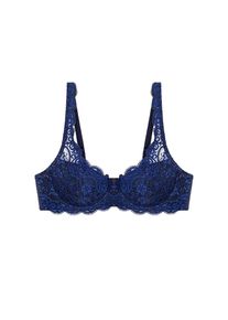 Triumph, Damen, B&uuml;gel-BH &raquo;Amourette 300 WHP X&laquo; Stretch-Spitze, DEEP WATER, Cup E, 90 -Cup E, DEEP WATER, BH mit leichter Polsterung und formenden 