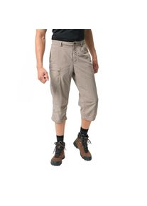 Vaude , 3/4-Hose »MEN'S FARLEY CAPRI PANTS II«, mit Reißverschlusstaschen , boulder uni , N-Gr , 46 -N-Gr , 46 , Knievorformung
