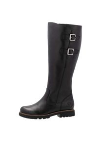 Remonte, Damen, Winterstiefel , Blockabsatz, Stiefel, Langschaftstiefel mit Innenrei&szlig;verschluss, schwarz, 41, schwarz, Winterstiefel mit zwei 
