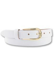 Bernd G&ouml;tz BERND G&Ouml;TZ, Damen, Lederg&uuml;rtel mit goldener Schlie&szlig;e in Hufeisenform, wei&szlig;, wei&szlig;, Damenlederg&uuml;rtel von Bernd G&ouml;tz