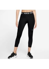 Nike , Trainingstights »Pro Women's Mid-Rise Crop Leggings« , schwarz , N-Gr , L -N-Gr , L , Ideal für Fitness-Training dank atmungsaktivem Design