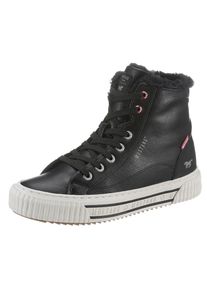 Mustang Shoes , Winterboots, High Top Sneaker, Schnürboots mit Plateausohle , schwarz , 38 , 38 , Mit Schnürung und Innen-Reißverschluss