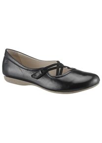 Josef Seibel , Riemchenballerina »Fiona 39«, Festtagsschuh, Slipper, Komfortschuh mit überkreuztem Gummizug , schwarz , 40 , 40 , Im klassischen...
