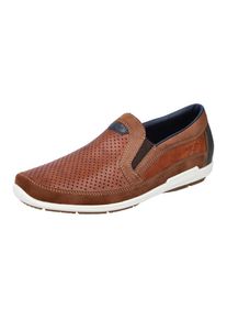 Rieker , Slipper, Freizeitschuh, Schlupfschuh, Mokassin mit Stretcheinsätze , cognac , 46 , 46 , Zum Schlupfen