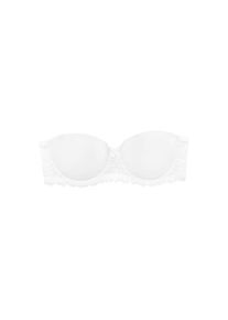 Nuance, Damen, Schalen-BH mit abnehmbaren Tr&auml;gern und Details aus Spitze, Dessous, wei&szlig;, Cup C, 75 -Cup C, wei&szlig;, Vielseitig einsetzbar: als 