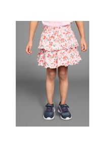 Kangaroos , Kinder,Jugendliche , Volantrock », Stufenrock im niedlichen Blumendesign« Toller Rock mit Volants , rosa geblümt , 140/146 , 140/146 ,...