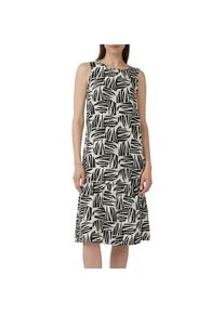 s.Oliver , Damen , Midikleid mit All-Over Print , ECRU/BLACK , N-Gr , 44 -N-Gr , 44 , Kleid von s.Oliver Red Label