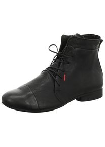 Think! , Schnürstiefelette »GUAD 2«, Komfortschuh, Freizeitschuh im zeitlosen Design , schwarz , 41 , 41 , Flache Stiefelette mit Innenreißverschluss