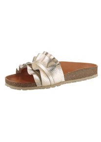 VERBENAS , Pantolette »Rocio Roda«, Sommerschuh, Strandschuh, Urlaubschuh, vorgeformtes Fußbett , goldfarben , 39 , 39 , Für den Sommer bestens...