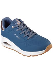 Skechers , Slip-On Sneaker »UNO SHIMMER AWAY«, Slipper, Freizeitschuh, Plateausneaker mit modischem Keilabsatz , navy-rosègoldfarben , 41 , 41 ,...