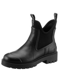 Calvin Klein Jeans, Damen, Gummistiefelette &raquo;MID RAINBOOT CHELSEA&laquo; , Chelseaboots, Stiefelette mit coolem Einstieg, schwarz, 42, schwarz, Rainboot mit