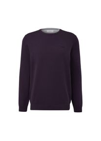 s.Oliver , Strickpullover, mit Logostickerei , aubergine , M , M , Feinstrickpullover von s.Oliver