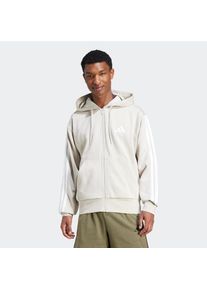 adidas Sportswear , Herren , Sweatshirt »M 3S FL FZ HD« , Wonder Aluminium / White , 3XL , 3XL , Sweatshirt für Laufen und Sportmode