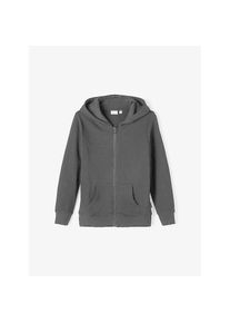 name it , Juegendliche , Kapuzensweatjacke »NKMNESWEAT CARD W HOOD UNB NOOS« in klassischer Form , Black , 110 , 110 , Sweatjacke von name it für...