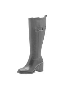 Tamaris , Stiefel, Blockabsatz, Langschaftstiefel, Businessstiefel mit Zierschnalle , schwarz , 37 , 37 , Klassischer Langschaftstiefel mit...