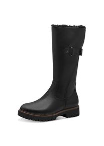 Tamaris , Winterstiefel, Blockabsatz, Langschaftstiefel mit DUO-Tex-Ausstattung , schwarz , 37 , 37 , Reißverschluss-Stiefel mit Zierriegel und...