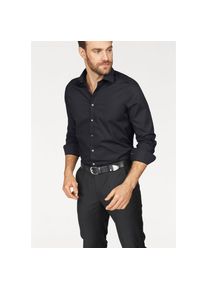 OLYMP, Herren, Businesshemd &raquo;Level Five body fit&laquo; mit extra langem &Auml;rmel, schwarz, Verl&auml;ngerter Arm, 41 -Verl&auml;ngerter Arm, schwarz, Langarmhemd f&uuml;r 