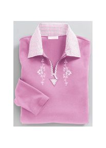 CLASSIC , Trachtenshirt »Poloshirt«, (1 tlg.) , rosé , 54 , 54 , Poloshirt mit kariertem Kragen