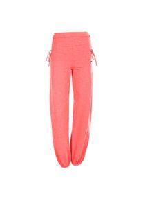 WINSHAPE , Sporthose »WH1« mit seitlicher Raffung , neon coral , Normalgrößen , M -Normalgrößen , M , Lockere Hose mit geradem Bein