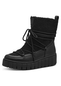 Tamaris , Winterboots, Keilabsatz, Plateau, Winterstiefel, Outdoorboots, vegane Verarbeitung , schwarz , 37 , 37 , Robuster Winterstiefel mit...