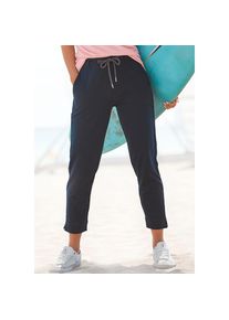 ELBSAND, Damen, 7/8-Hose &raquo;Ivalo&laquo; aus Sweatware, Jogginghose, Relaxhose, Freizeitlook, marine, N-Gr, XXL (44) -N-Gr, marine, Eingrifftaschen vorne