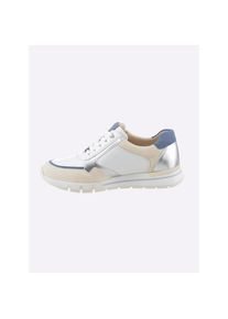 Caprice , Damen , Sneaker , weiß-jeansblau , 39 , 39 , Weite H