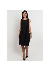 Seidel Moden , Chiffonkleid mit Stoffgürtel, MADE IN GERMANY , schwarz , N-Gr , 40 -N-Gr , 40 , Chiffonkleid von Seidel Moden