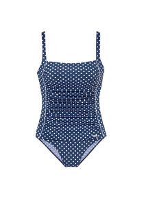 Lascana, Damen, Badeanzug im P&uuml;nktchen-Design mit Shaping-Effekt, marine-wei&szlig;, Cup E, 40 -Cup E, marine-wei&szlig;, Im s&uuml;&szlig;en P&uuml;nktchendesign