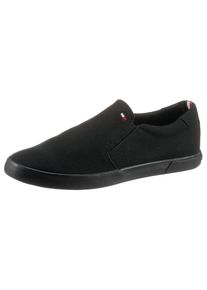 Tommy Hilfiger , Slip-On Sneaker »ICONIC SLIP ON SNEAKER« Slipper, Freizeitschuh, Halbschuh mit seitlichen Stretcheinsätzen , schwarz Modell 1 , 39...