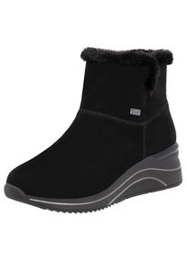 Remonte , Winterstiefelette, Keilabsatz, Stiefelette, Winterboots, wasserabweisende TEX-Membran , schwarz , 44 , 44 , Keilstiefelette mit...