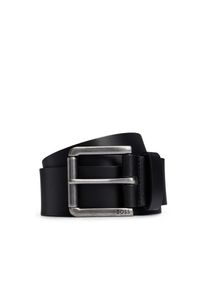 BOSS, Herren, Lederg&uuml;rtel &raquo;Joris Sz40&laquo; mit Logo auf der Dornschlie&szlig;e, Black, Black, Lederg&uuml;rtel von BOSS Black