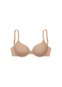 Lascana, Damen, Schalen-BH &raquo;Ela - perfect basic&laquo; mit B&uuml;gel aus seidiger Microfaser, toffee, Cup A, 70 -Cup A, toffee, Unser Bestseller von Lascana: 