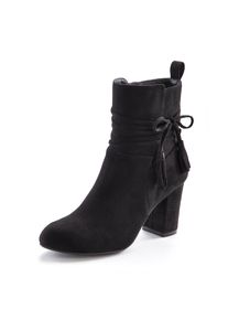 Lascana , Stiefelette, mit Blockabsatz, High-Heel-Stiefelette, Ankle Boots, Stiefel , schwarz , 41 , 41 , Mit raffinierten Bindebändern und Schnürung