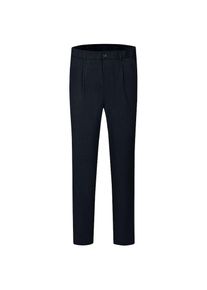 Bugatti, Herren, Bundfaltenhose mit Stretchfunktion, 390-marine, L&auml;nge 32, 38 -L&auml;nge 32, 390-marine, Viskose-Mix