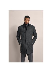 Bugatti, Herren, Kurzmantel mit Stretchfunktion, schwarz, 60, schwarz, Mit modernem Stehkragen