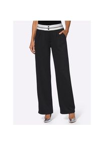 Classic Basics, Damen, Bundfaltenhose, schwarz, Normalgr&ouml;&szlig;en, 48 -Normalgr&ouml;&szlig;en, schwarz, modisch weite Form