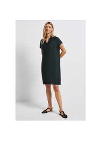 Street One , Shirtkleid, mit geschlitztem Ausschnitt , pine grove green , N-Gr , 36 -N-Gr , 36 , Knielanges Sommerkleid von Street One