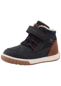 Tom Tailor , Winterboots, Klettschuh, High-Top-Sneaker, Outdoorschuh mit Kontrastnähten , navy-braun , 25 , 25 , Winterboots mit...