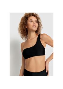 LSCN by LASCANA , Bustier-Bikini-Top »Gina«, in One-Shoulder-Optik , schwarz , Cup A/B , 34 -Cup A/B , 34 , Trendige Unifarbe