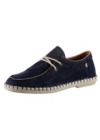 VERBENAS , Mokassin »TRUMAN HOLE«, Espadrilles, Sommerschuh, Freizeitschuh mit schöner Ziernaht , marine , 41 , 41 , Bootsschuh mit Perforation