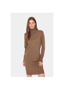 Saint Tropez , Strickkleid »U6801, MilaSZ Rollneck Dress« , Shitake Melange , N-Gr , XL (42) -N-Gr , XL (42) , Pflegeleichte Viskosemischung: hoher...