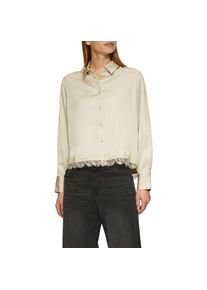 s.Oliver , Langarmbluse, mit Spitze am Saum , BEIGE , 36 , 36 , Bluse von s.Oliver