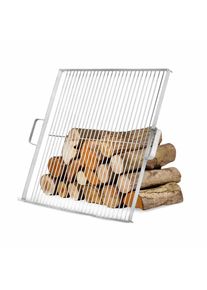 Vierkante RVS Grillrooster voor Vuurschaal 60 cm
