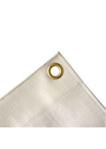 Boni-Shop® Afdekzeil 280 g/m², 4x7 m (28m²), wit, waterdicht, scheurvast