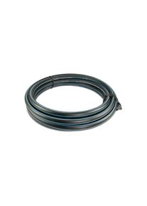 Boni-Shop® Waterleiding, drukleiding PE80 - 25 mm x 2,3 mm, Gladde SDR 11, 12,5 bar, Zwart/Blauw 1m, DVGW type D=0,60m
